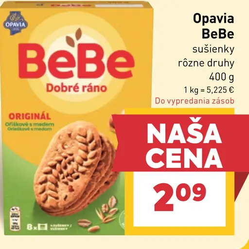 Opavia BeBe Dobré Ráno Sušienky