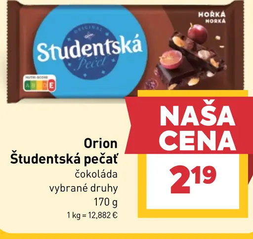 Orion Študentská pečať čokoláda