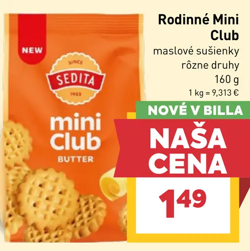 Sedita Mini Club maslové sušienky