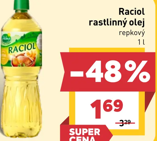 Raciol rastlinný olej