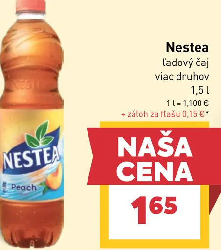 Nestea Ľadový čaj s príchuťou broskyne