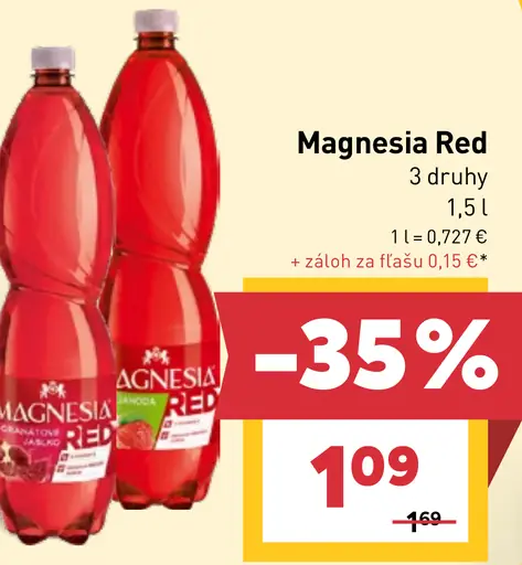 Magnesia RED nealkoholický nápoj