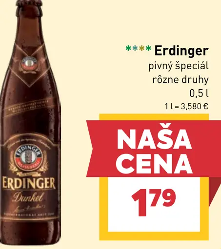 Erdinger pivný špeciál rôzne druhy