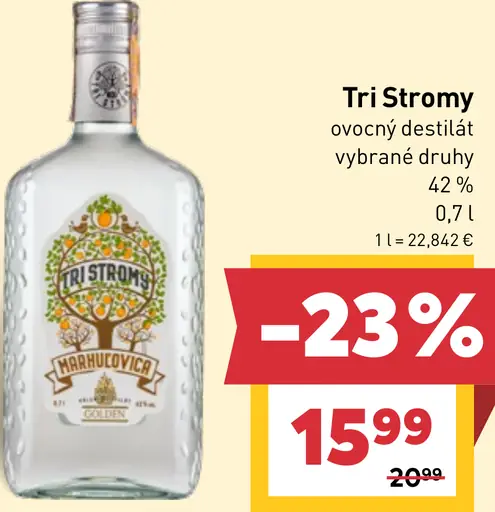 Tri Stromy ovocný destilát