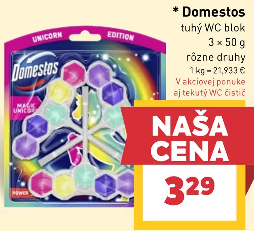 Domestos tuhý WC blok rôzne druhy