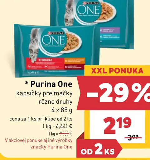 Purina One kapsičky pre mačky