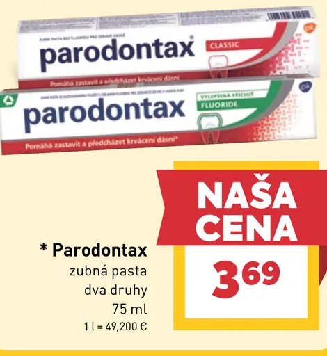 Parodontax zubná pasta