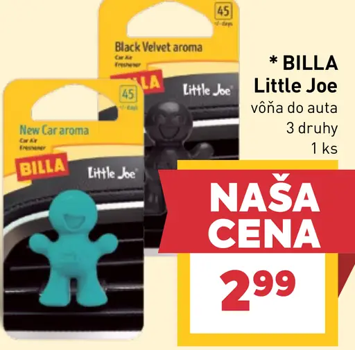 BILLA Little Joe vôňa do auta