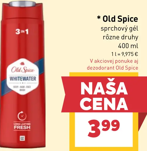 Old Spice sprchový gél
