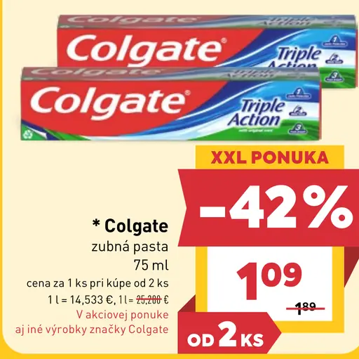Colgate Zubná pasta
