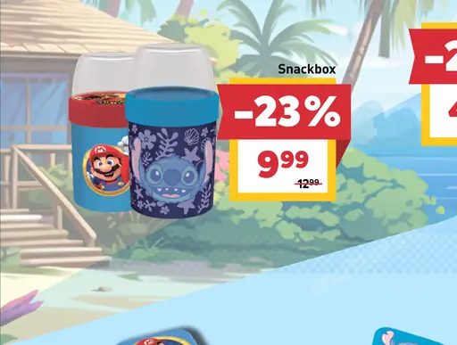 Snackbox s motívom Super Mario alebo Stitch
