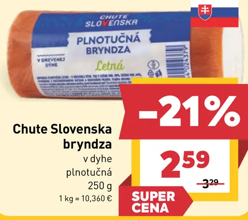 Chute Slovenska bryndza plnotučná