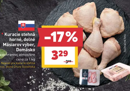 Kuracie stehná horné a dolné v ochrannej atmosfére