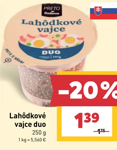 Lahôdkové vajce duo