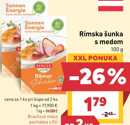 Rímska šunka s medom
