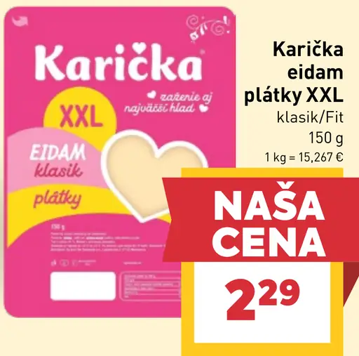Karička eidam plátky XXL klasik/Fit