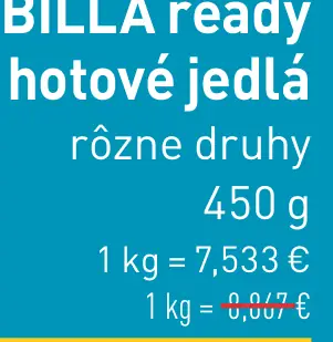 Billa ready hotové jedlá kuracie mäso so zeleninou / kurča na paprike