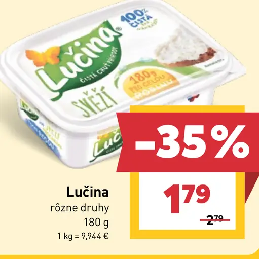 Lučina rôzne druhy