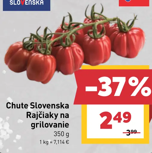 Chute Slovenska rajčiaky na grilovanie