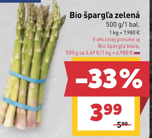 Špargľa zelená