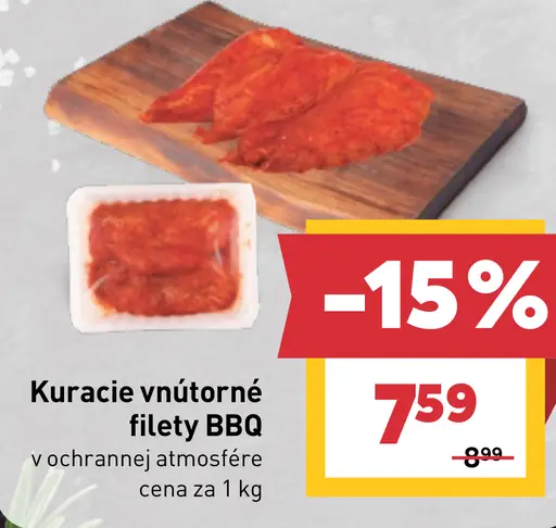 Kuracie vnútorné filety BBQ