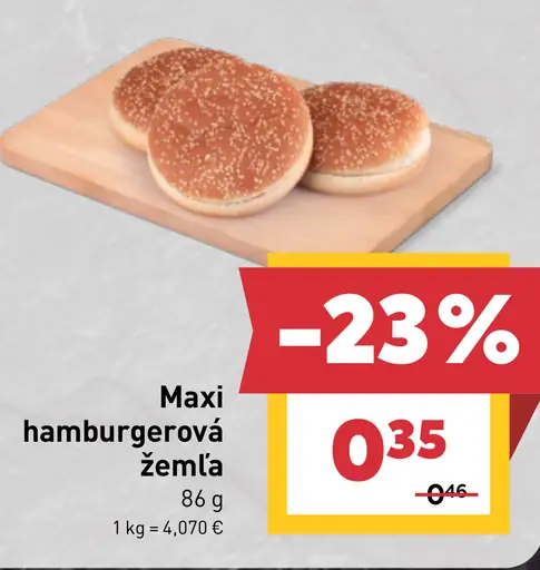 Maxi hamburgerová žemľa