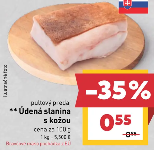 Údená slanina s kožou