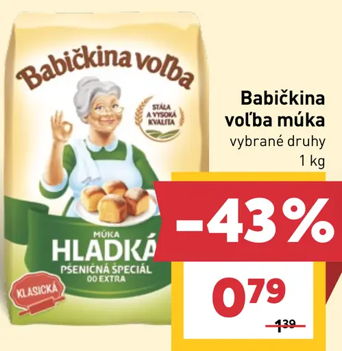 Babičkina Voľba Múka hladká pšeničná