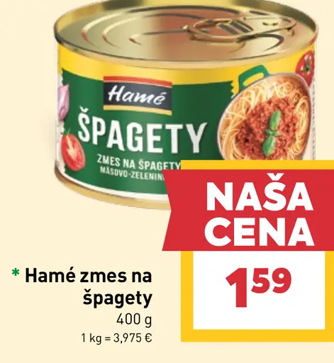Hamé Zmes na špagety