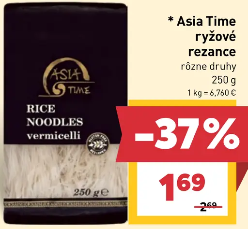 Asia Time ryžové rezance