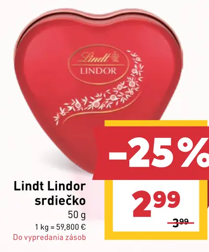 Lindt Lindor srdiečko