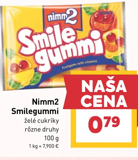 Nimm2 Smilegummi želé cukríky
