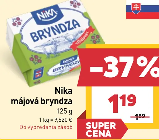 Nika májová bryndza