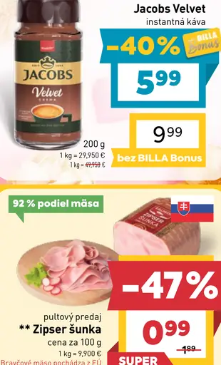 Jacobs Velvet instantná káva
