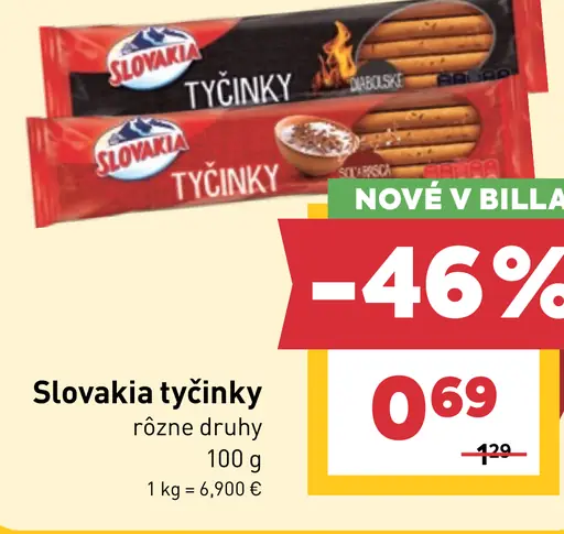 Slovakia tyčinky slané pečivo rôzne druhy