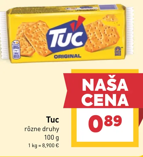 Tuc slané sušienky rôzne druhy