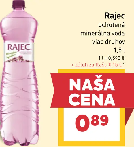 Rajec minerálna voda sýtená