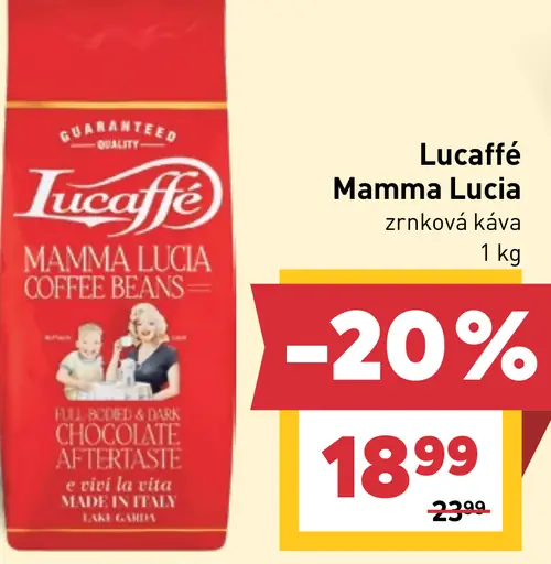 Lucaffé Mamma Lucia zrnková káva