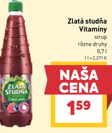 Zlatá studňa Vitamíny sirup