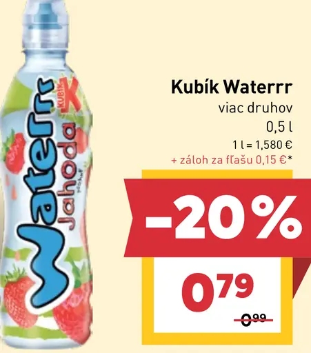 Kubík Waterrr ochutený nápoj pre deti