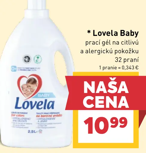 Lovela Baby prací gél na citlivú a alergickú pokožku 32 praní