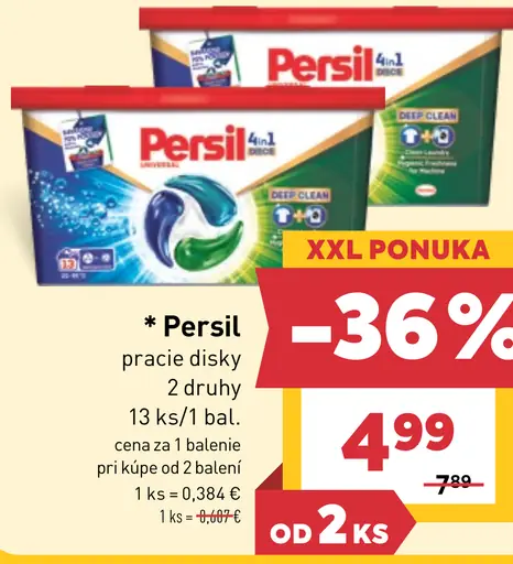 Persil pracie disky 2 druhy