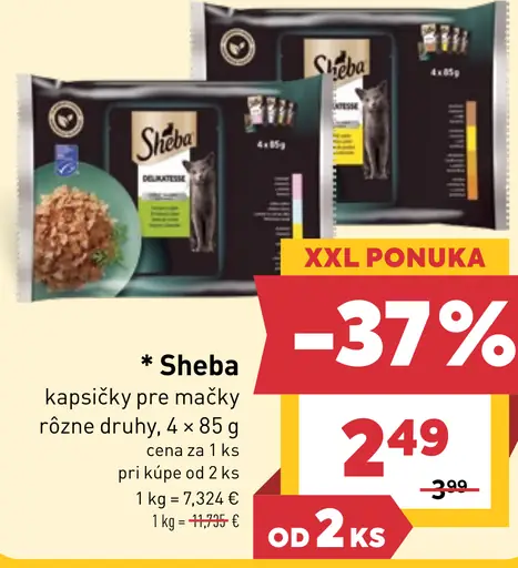 Sheba kapsičky pre mačky