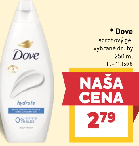Dove sprchový gél
