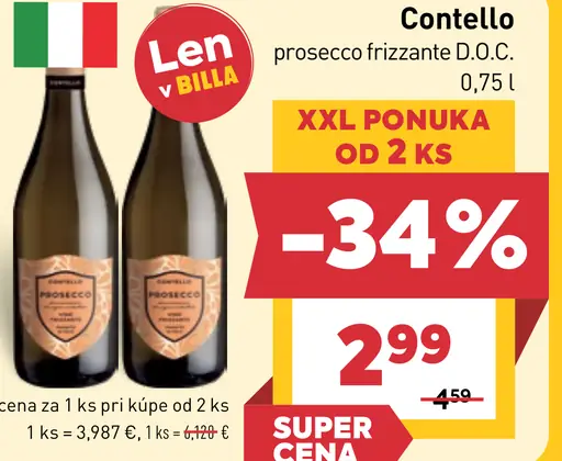 Contello prosecco frizzante D.O.C.