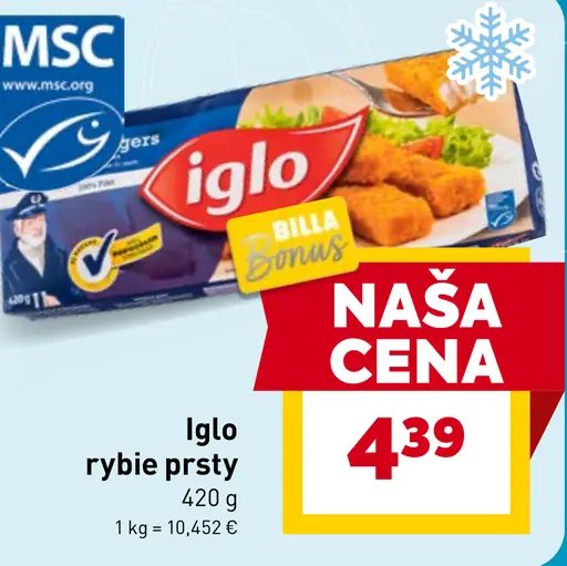 Iglo rybie prsty