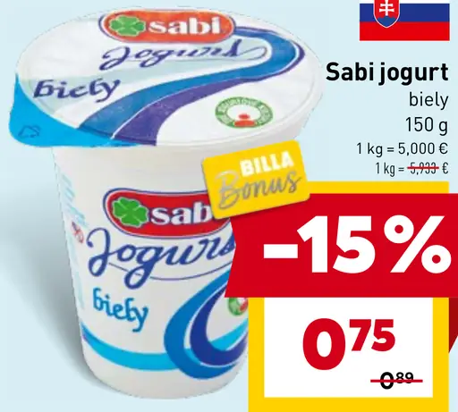 Sabi jogurt biely
