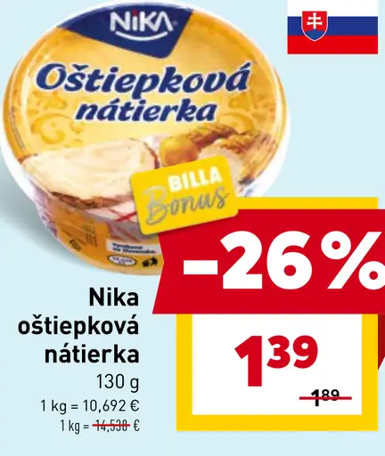 Nika oštiepková nátierka