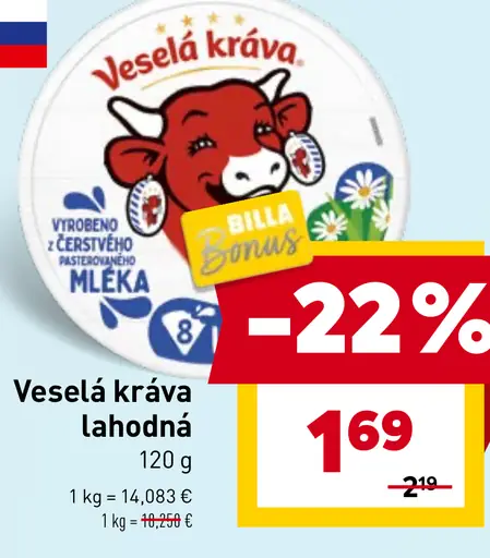 Veselá kráva lahodná