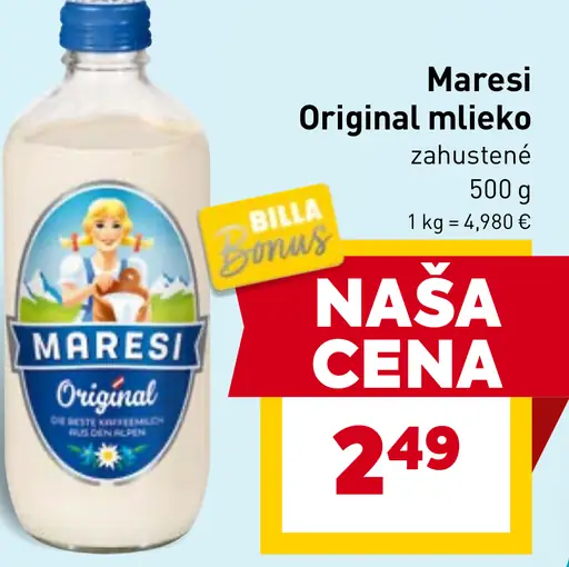 Maresi Original mlieko zahustené